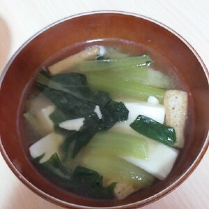 小松菜とお豆腐のお味噌汁♪